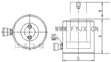 薄型液壓千斤頂結構圖