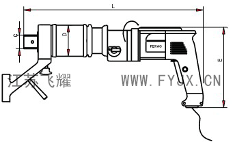 數顯電動定扭矩扳手示意圖