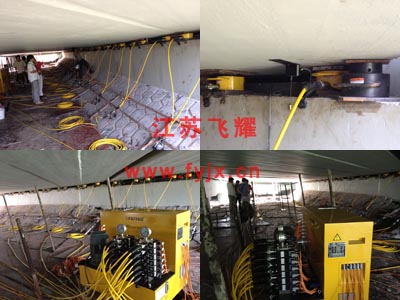 滬寧高速無錫段施工現場